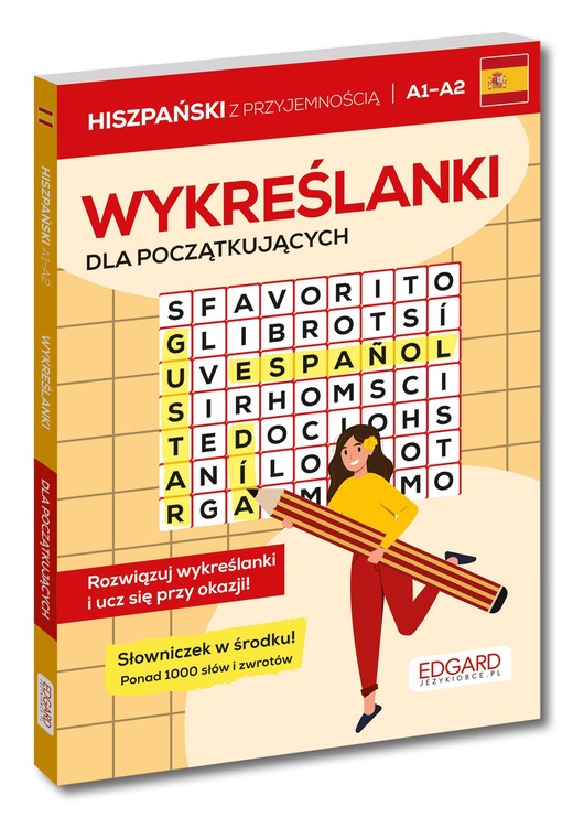 okładka Hiszpański. Wykreślanki dla początkujących A1–A2 książka | Józefina Ciechowska