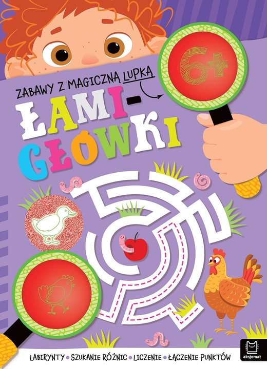 okładka Zabawy z magiczną lupką. ŁAMIGŁÓWKI 6+ książka | Anna Podgórska