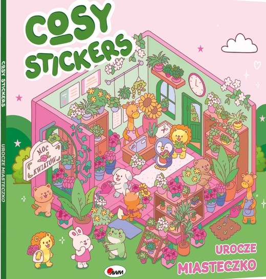 okładka Cosy stickers Urocze miasteczko książka