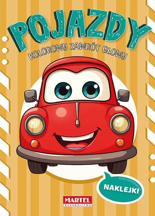 okładka Pojazdy. Kolorowy zawrót głowy. Kolorowanka z naklejkami książka | Agata Niemirska