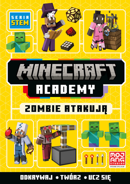 okładka Minecraft Academy. Zombie atakują. Minecraft książka | Tom Stone