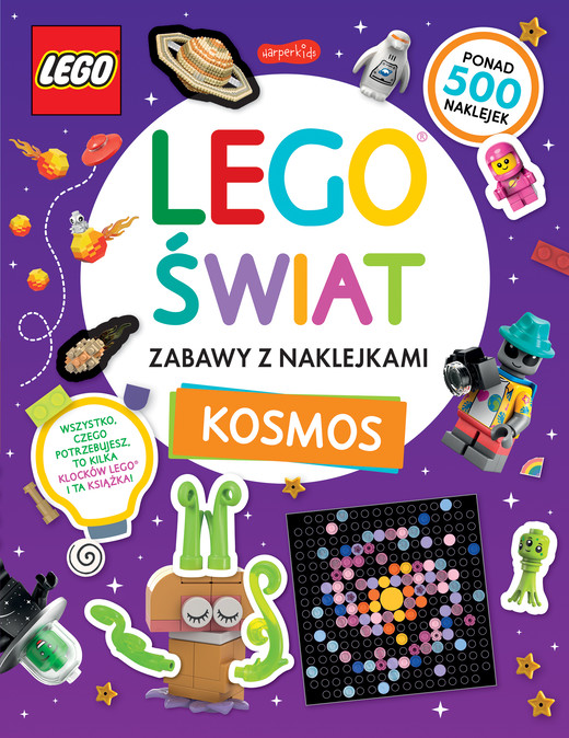 okładka Zabawy z naklejkami. Kosmos. LEGO książka | Opracowanie zbiorowe