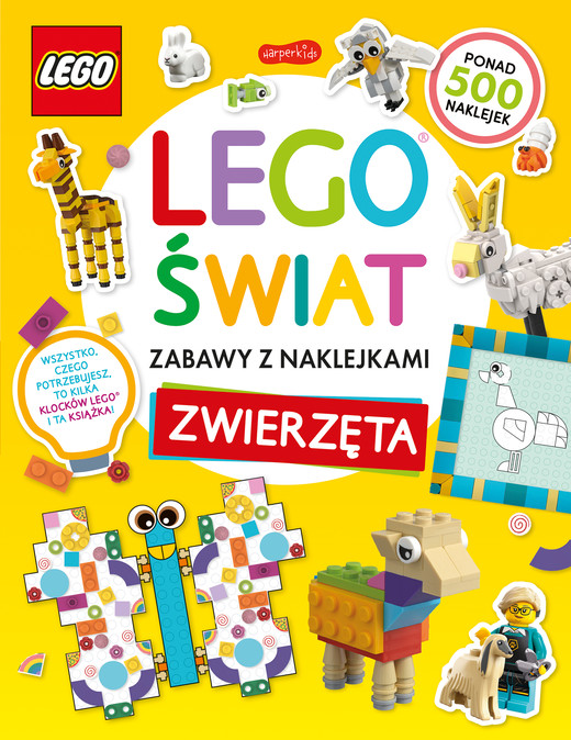 okładka Zabawy z naklejkami. Zwierzęta. LEGO książka | Opracowanie zbiorowe
