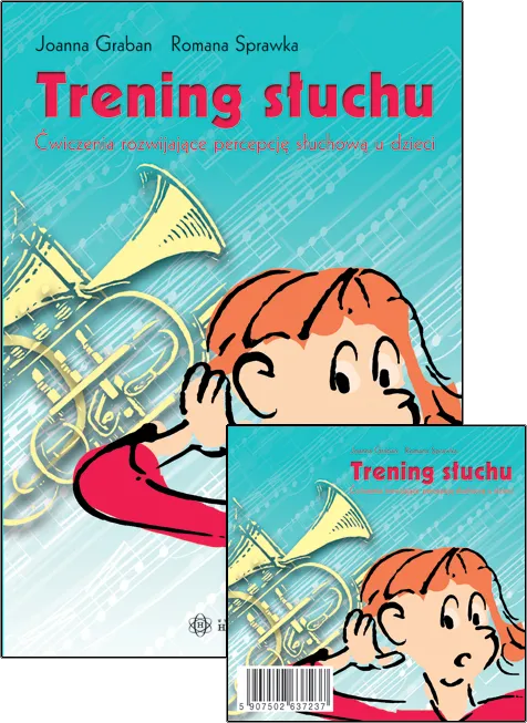 okładka Trening słuchu ćwiczenia rozwijające percepcję słuchową u dzieci +CD książka | Joanna Graban, Romana Sprawka