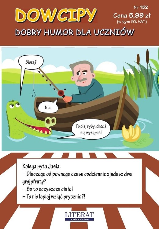okładka Dowcipy nr 152. Dobry humor dla uczniów książka | Przemysław Adamczewski