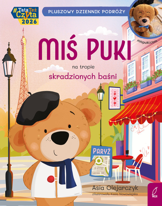 okładka Miś Puki na tropie skradzionych baśni. Pluszowy dziennik podróży książka | Joanna Olejarczyk