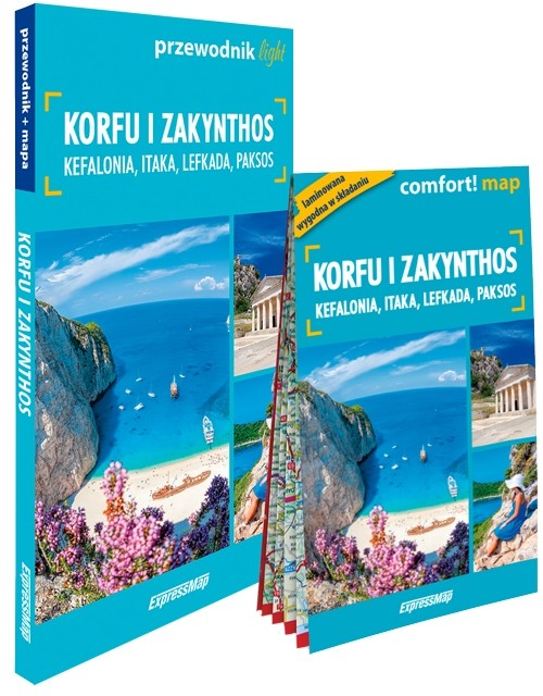 okładka Korfu i Zakynthos zestaw przewodnikowy 2w1 light 2026 książka | Piotr Jabłoński