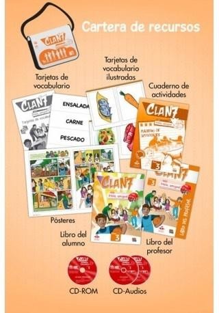 okładka Clan 7 con Hola amigos 3 zestaw dla nauczyciela książka