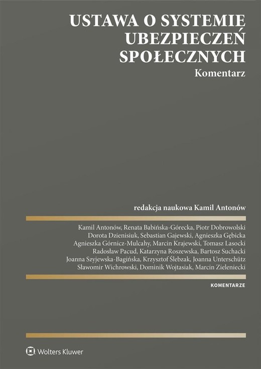 okładka Ustawa o systemie ubezpieczeń społecznych książka | Praca Zbiorowa