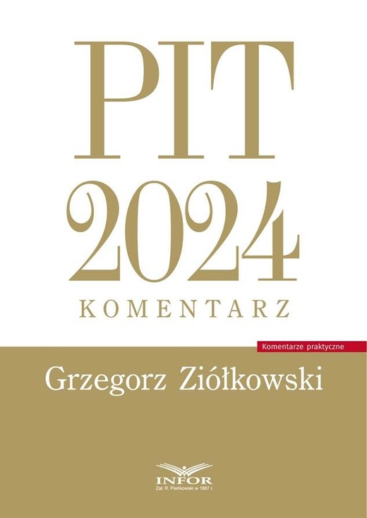 okładka PIT 2024 Komentarz książka | Grzegorz Ziółkowski