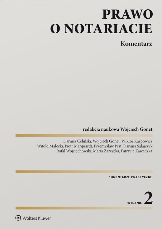 okładka Prawo o notariacie. Komentarz w.2 książka | red. WojciechGonet