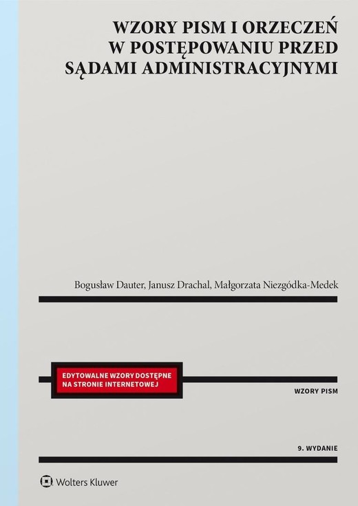 okładka Wzory pism i orzeczeń w postępowaniu przed... książka | Bogusław Dauter, Janusz Drachal, Małgorzata Niezg