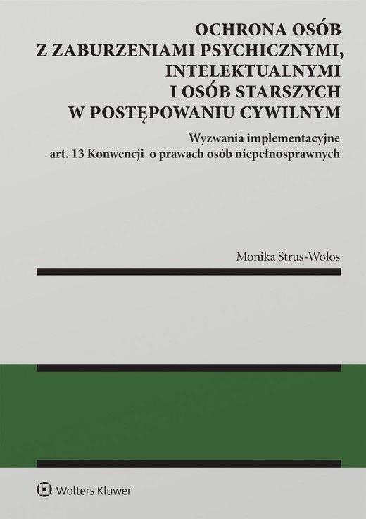 okładka Ochrona osób z zaburzeniami psychicznymi... książka | Monika Strus-Wołos