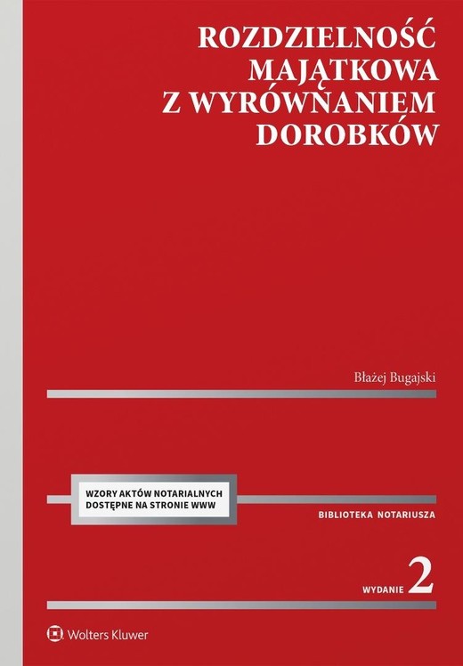 okładka Rozdzielność majątkowa z wyrównaniem dorobków książka | Bugajski Błażej