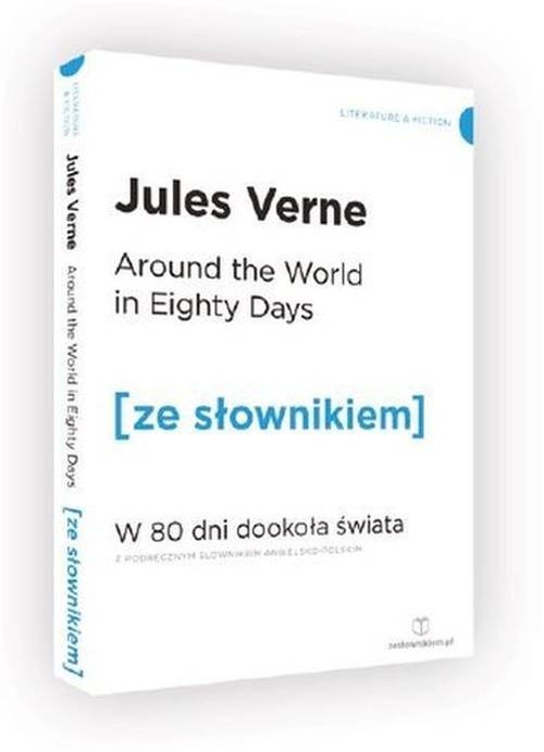 okładka Around the world in eighty days w 80 dni dookoła świata z podręcznym słownikiem angielsko-polskim książka | Juliusz Verne