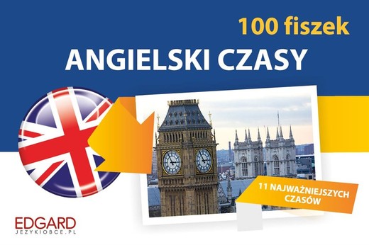 okładka Angielski 100 fiszek czasy książka