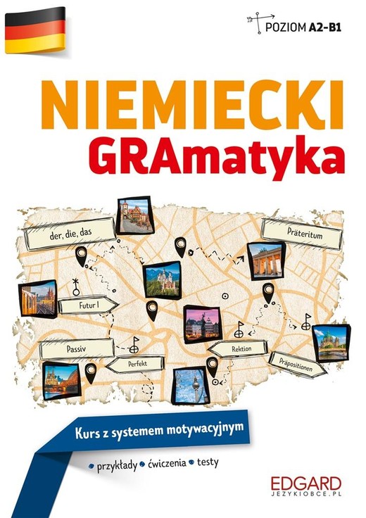 okładka Niemiecki gramatyka kurs z systemem motywacyjnym książka | Anita Siemieńska