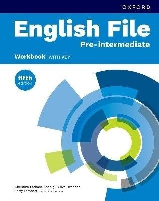 okładka English File 5E Pre-Intermediate WB with Key książka | Praca Zbiorowa