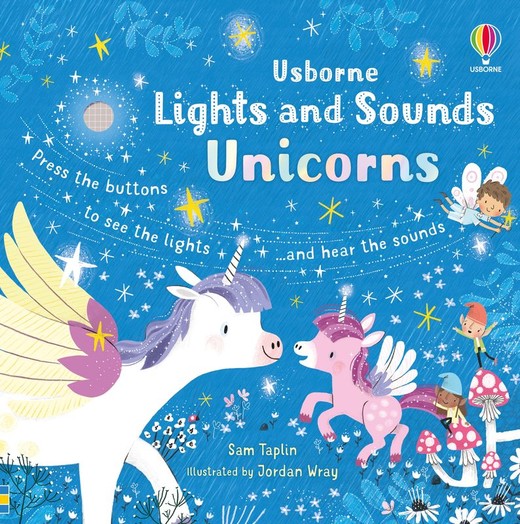 okładka Unicorns. Lights and Sounds wer. angielska książka | Jordan Wray, Sam Taplin