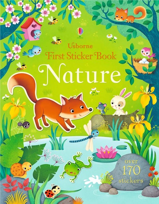 okładka First Sticker Book. Nature wer. angielska książka | Felicity Brooks, Federica Iossa