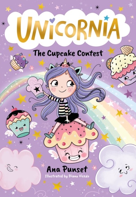okładka Unicornia. The Cupcake Contest książka | Ana Punset, Diana Vicedo