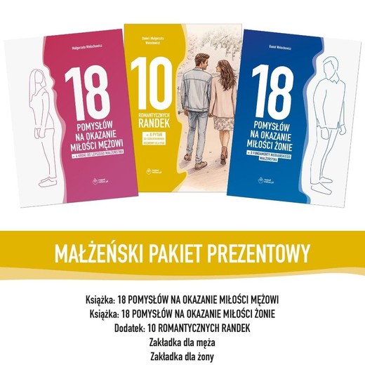 okładka Pakiet dla małżeństw: 18 pomysłów na okazanie... książka | Daniel Wołochowicz, Małgorzata Wołochowicz