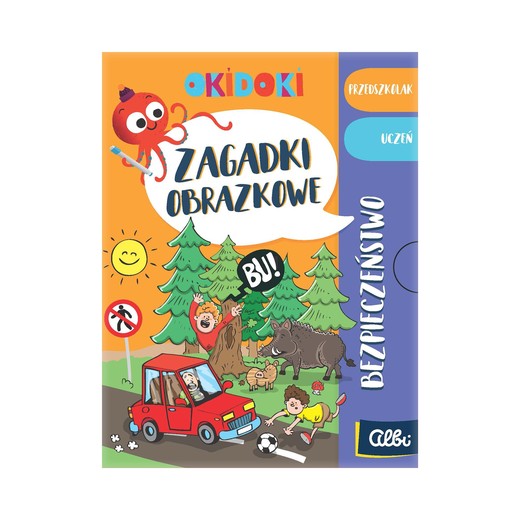 okładka OKIDOKI Zagadki obrazkowe Bezpieczeństwo książka