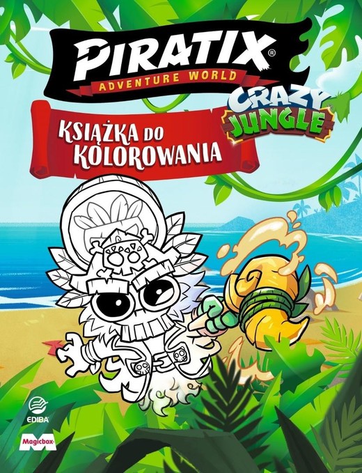 okładka Piratix. Książka do kolorowania + figurka książka | Praca Zbiorowa