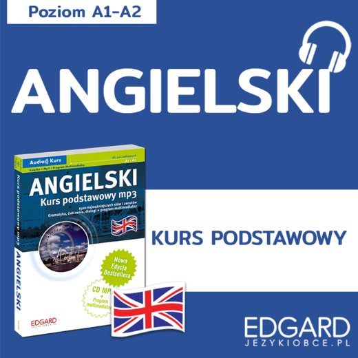 okładka Angielski. Kurs podstawowy mp3 audiobook | MP3 | Kinga Szemraj, Marta Kosińska