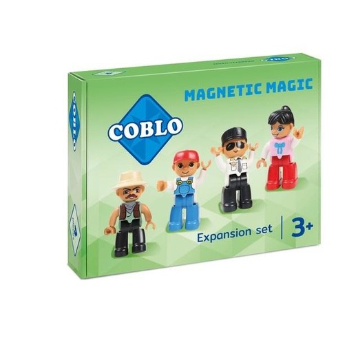 okładka Magnetyczne duże ludziki 4 sztuki książka