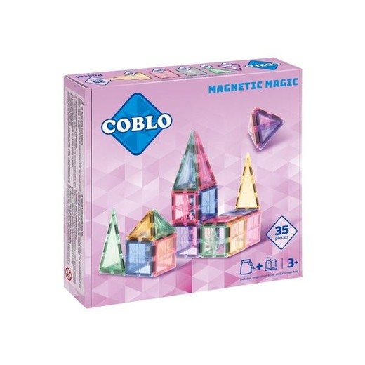 okładka Magnetyczne klocki konstrukcyjne Pastel 35 el. książka