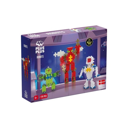 okładka Klocki Plus-Plus Basic Zestaw Z Robotami 170el książka