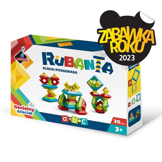 okładka Rubanta klocki Pitagorasa 30 el. książka