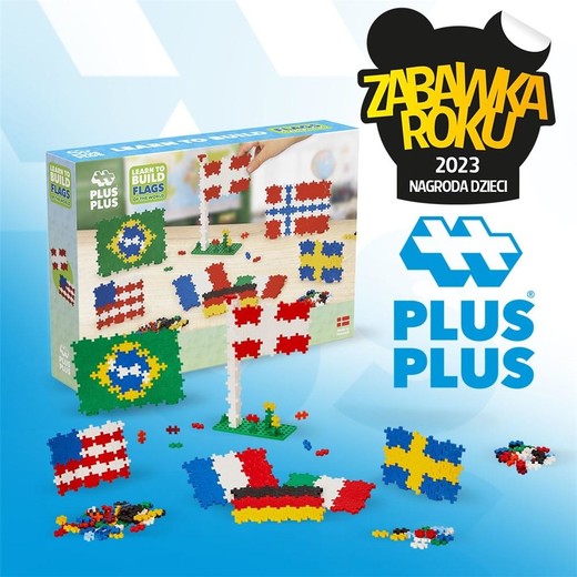okładka Klocki Plus-Plus Naucz się budować flagi świata książka