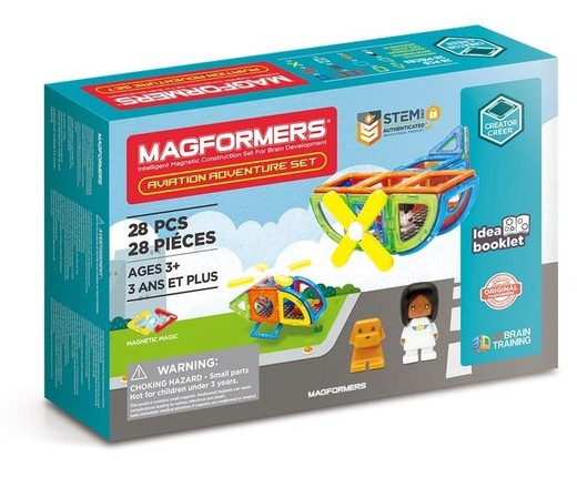 okładka Magformers Aviaton Adventure Set 28el książka