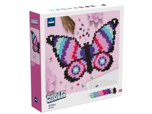 okładka Klocki Plus-Plus Puzzle By Number - Motyl 800el. książka