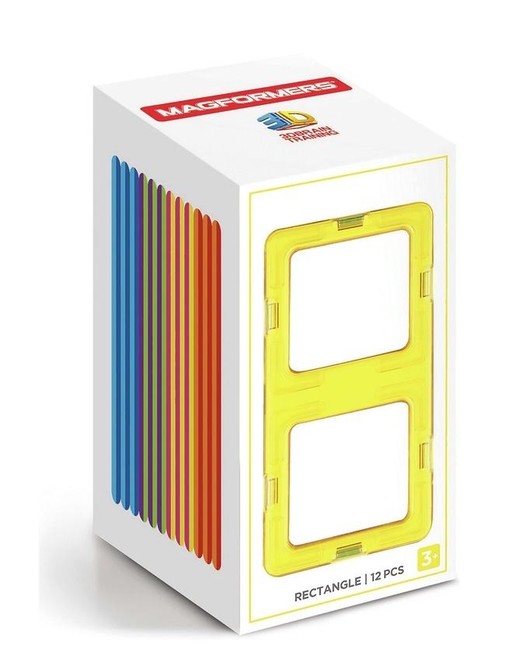okładka Magformers Single Set prostokąty 12el książka