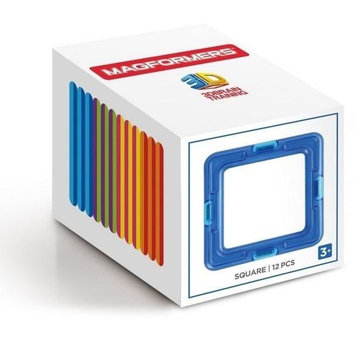 okładka Magformers Single Set kwadraty 12el książka