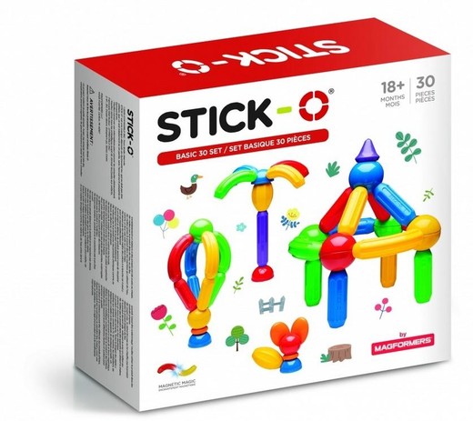 okładka Magformers Stick-O Basic 30el książka