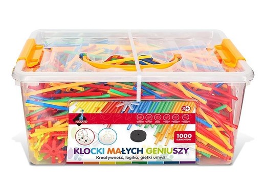 okładka Klocki słomki MIDI 1000 elementów książka