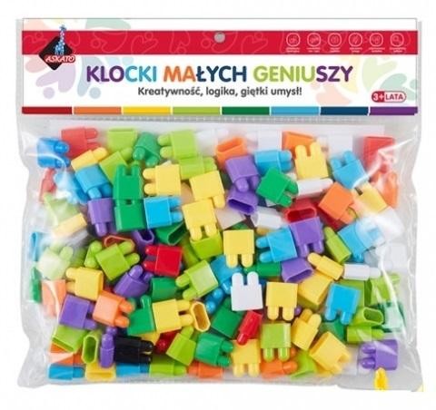 okładka Klocki małych geniuszy - Cegiełki 160 elementów książka