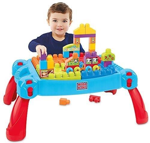 okładka Mega Bloks Stolik do budowania z klockami książka | Fisher-Price