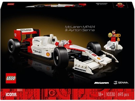 okładka LEGO(R) ICONS 10330 McLaren MP4/4 i Ayrton Senna książka