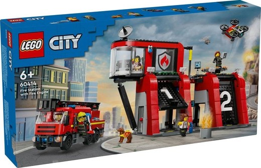 okładka LEGO(R) CITY 60414 Remiza strażacka z wozem książka
