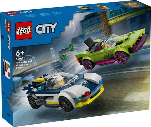 okładka LEGO(R) CITY 60415 Pościg radiowozu za muscle carem książka