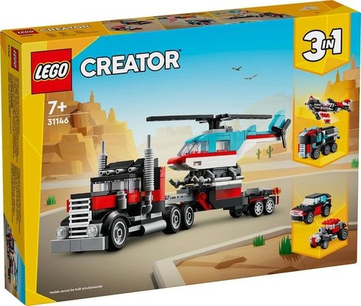okładka LEGO(R) CREATOR 31146 Ciężarówka z platformą i hel.. książka