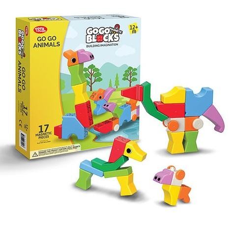 okładka Klocki magnetyczne Zoo 17el książka