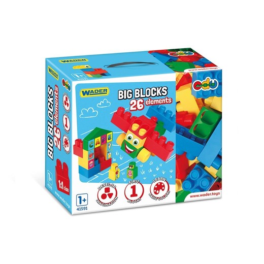 okładka Big Blocks klocki 26el książka