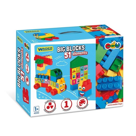 okładka Big Blocks klocki 51el książka