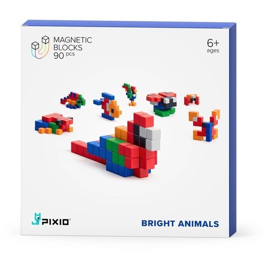 okładka Klocki Pixio 90 Bright Animals książka